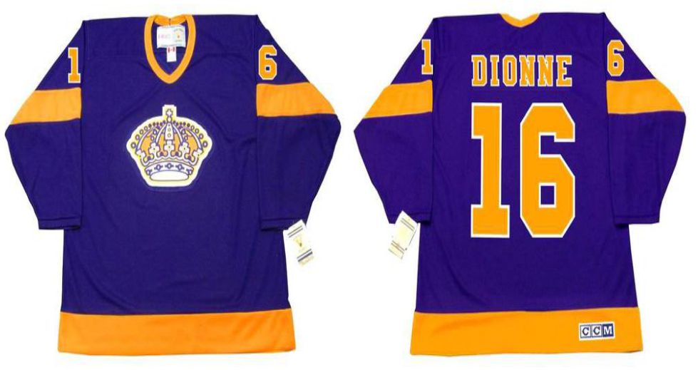 2019 Men Los Angeles Kings 16 Dionne Purple CCM NHL jerseys